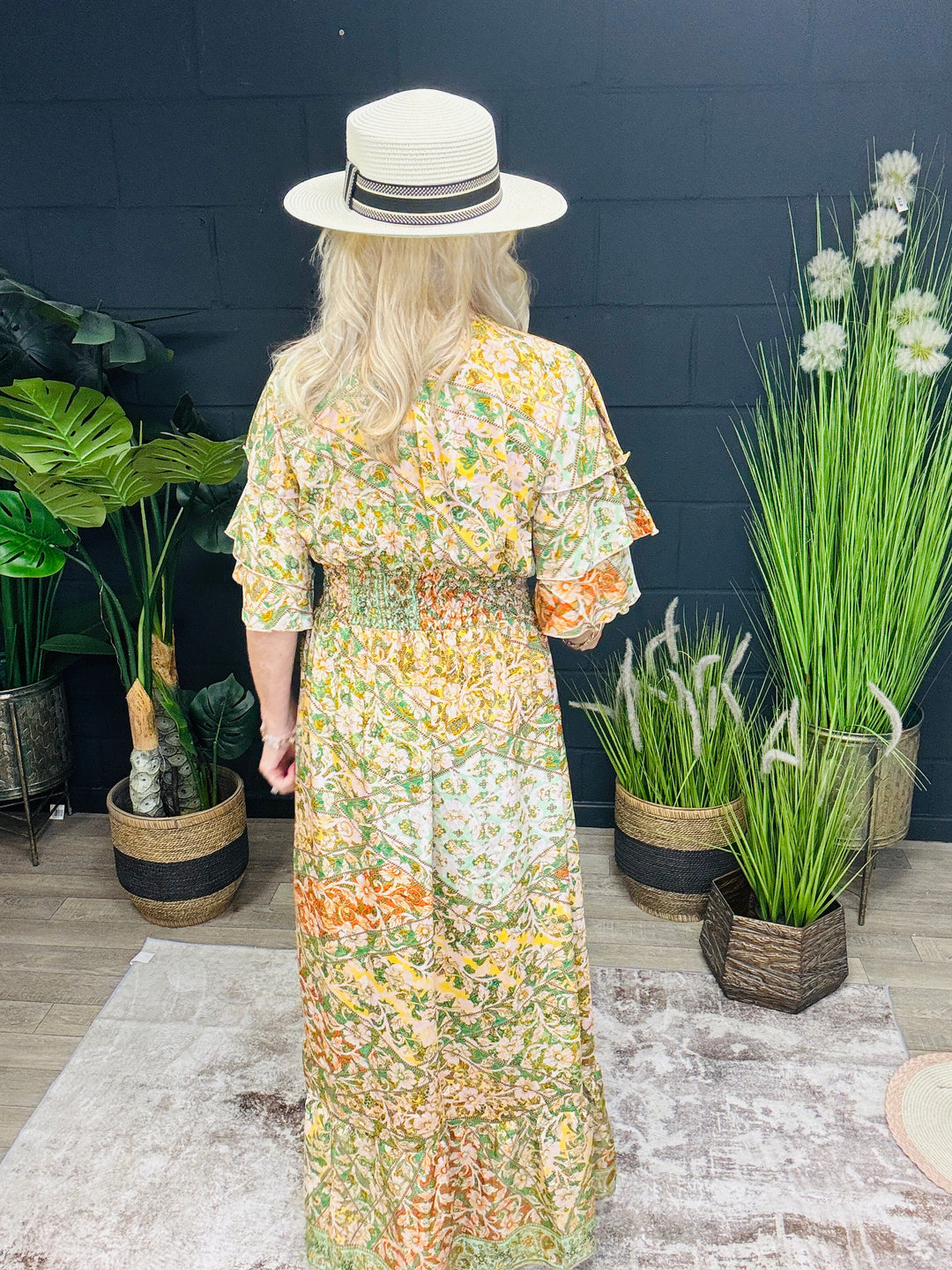 Taj Printed Maxi Dress Citrus