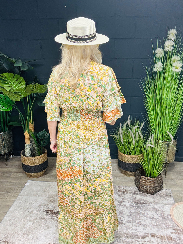 Taj Printed Maxi Dress Citrus