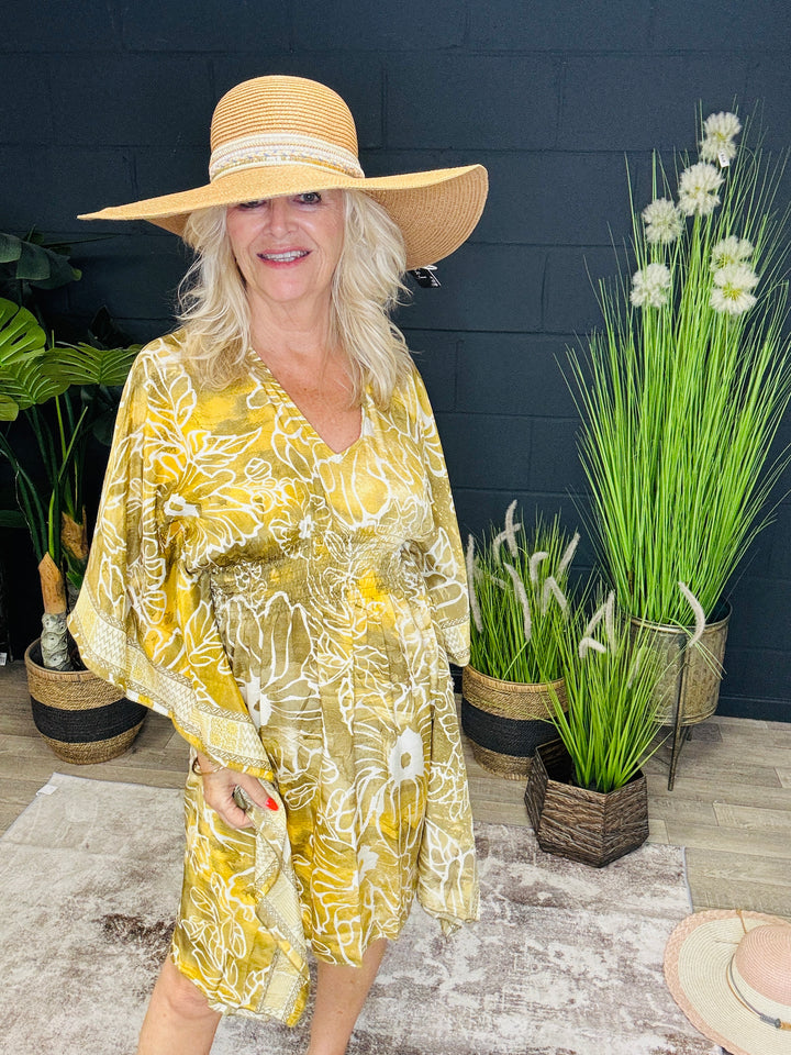 Althea Luxe Kaftan Dress Gold
