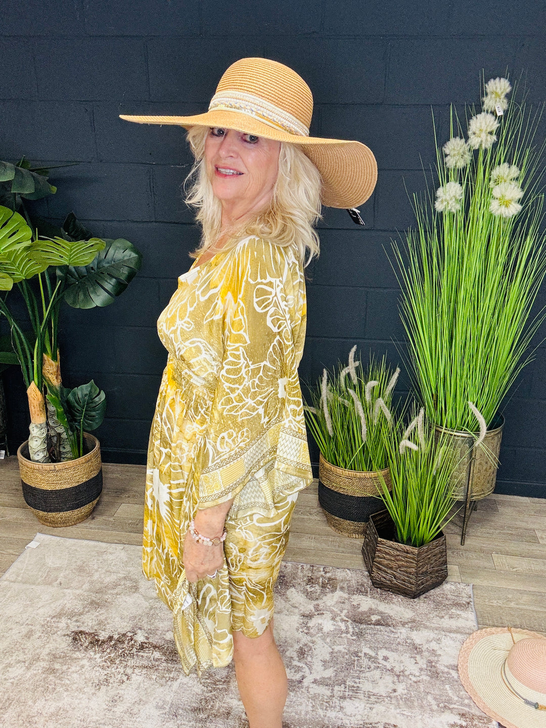 Althea Luxe Kaftan Dress Gold