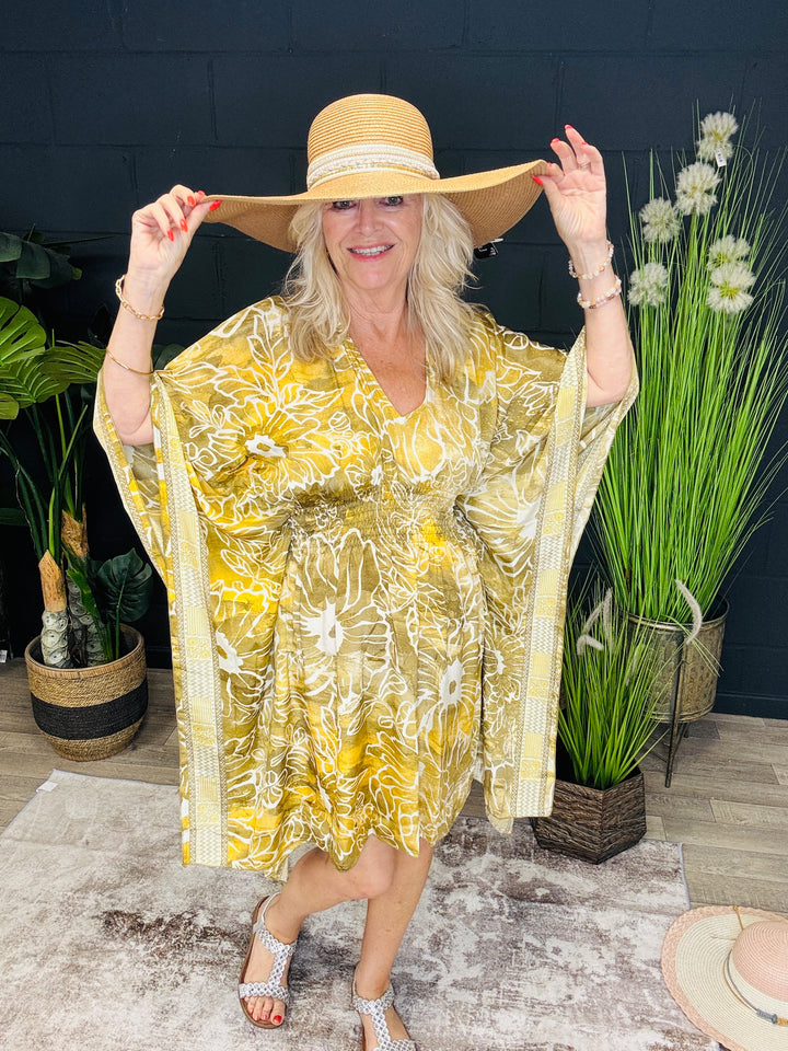 Althea Luxe Kaftan Dress Gold