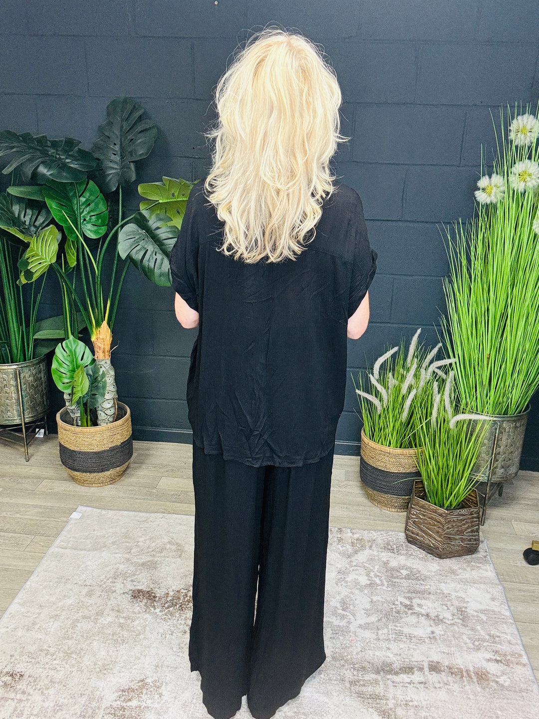 Savanna cotton Co-ord Black