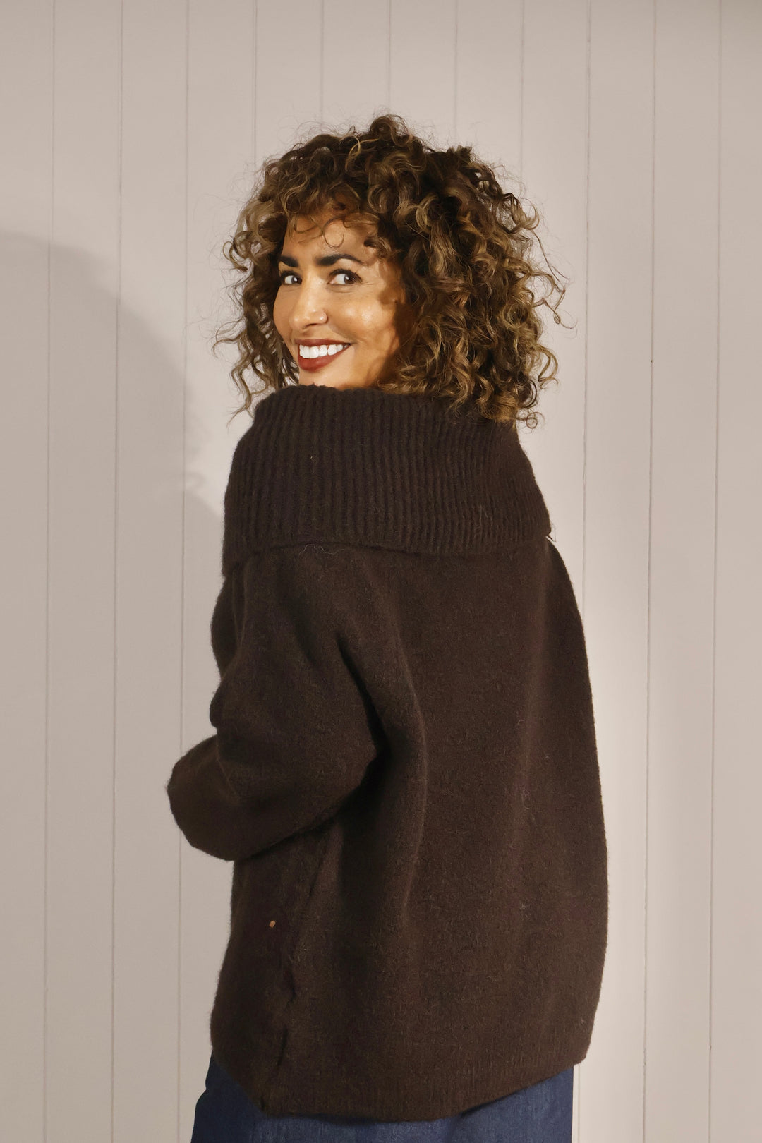 Billie Bardot Jumper Chocolate