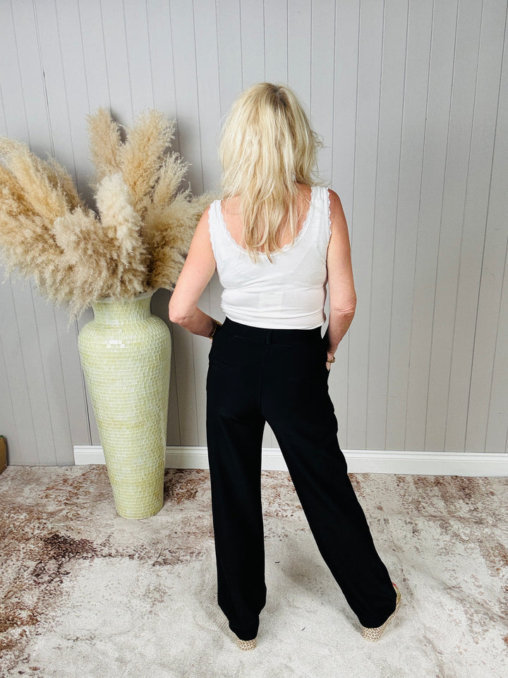 High Waisted Wide Leg Treggings
