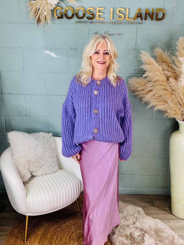 Orietta Silky Skirt Lilac