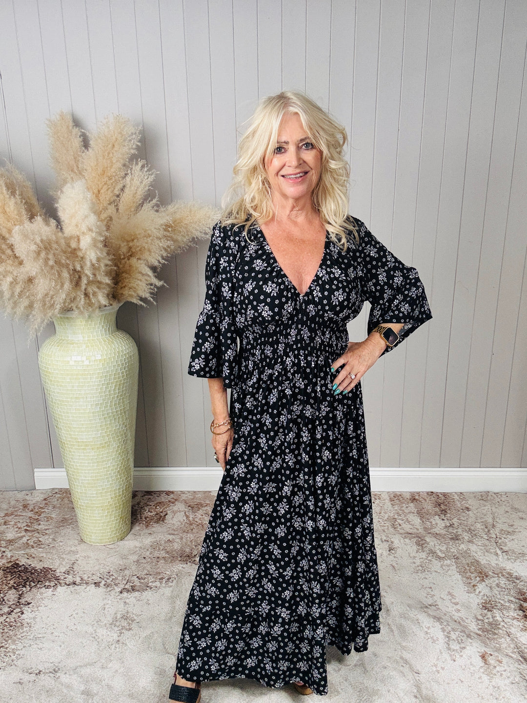 Dana Ditsy Maxi Dress