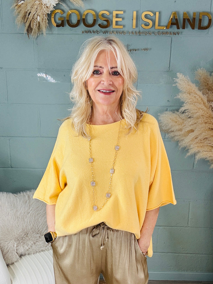 Anabelle Slouchy Top Buttercup