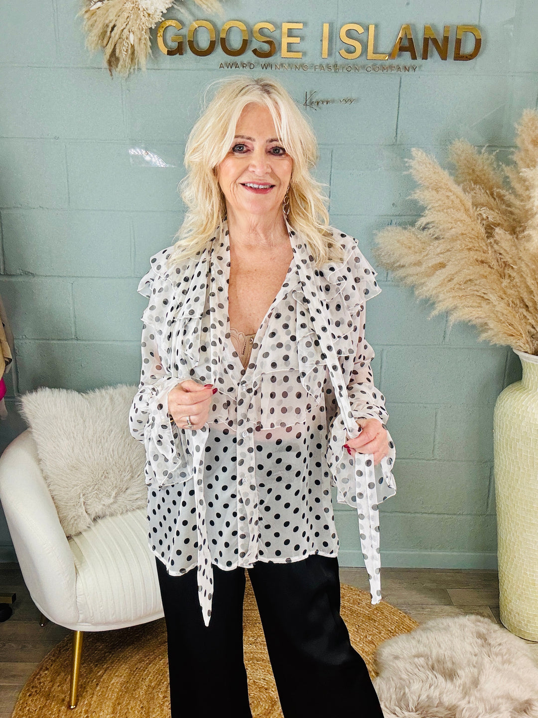 Perri Polka Dot Blouse
