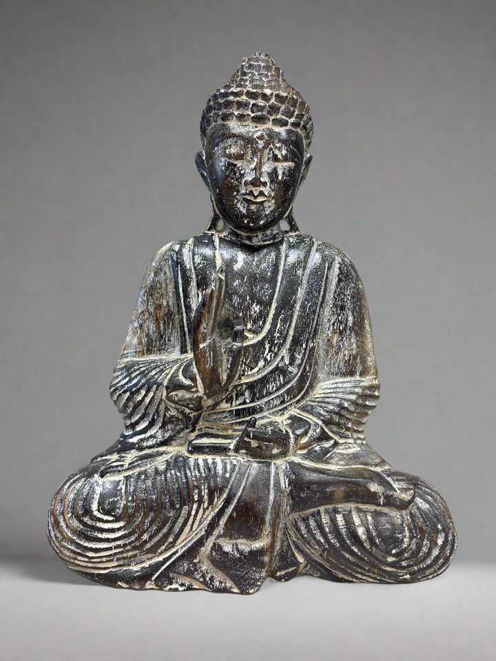 Sitting Buddha Woodcarving