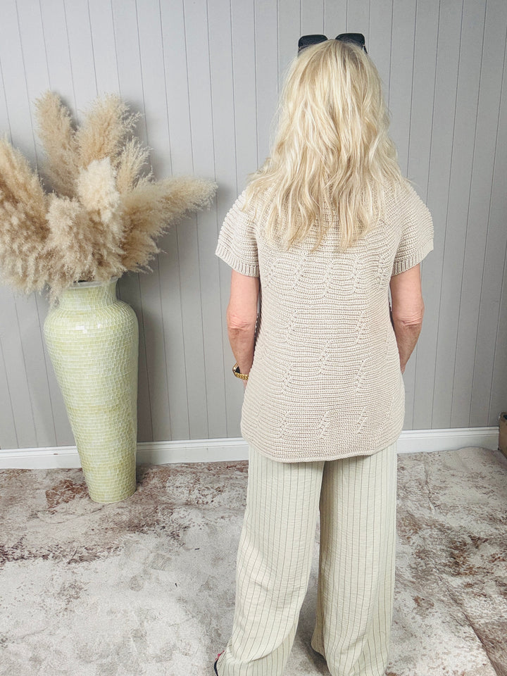 Bethany Button Cardigan Cream