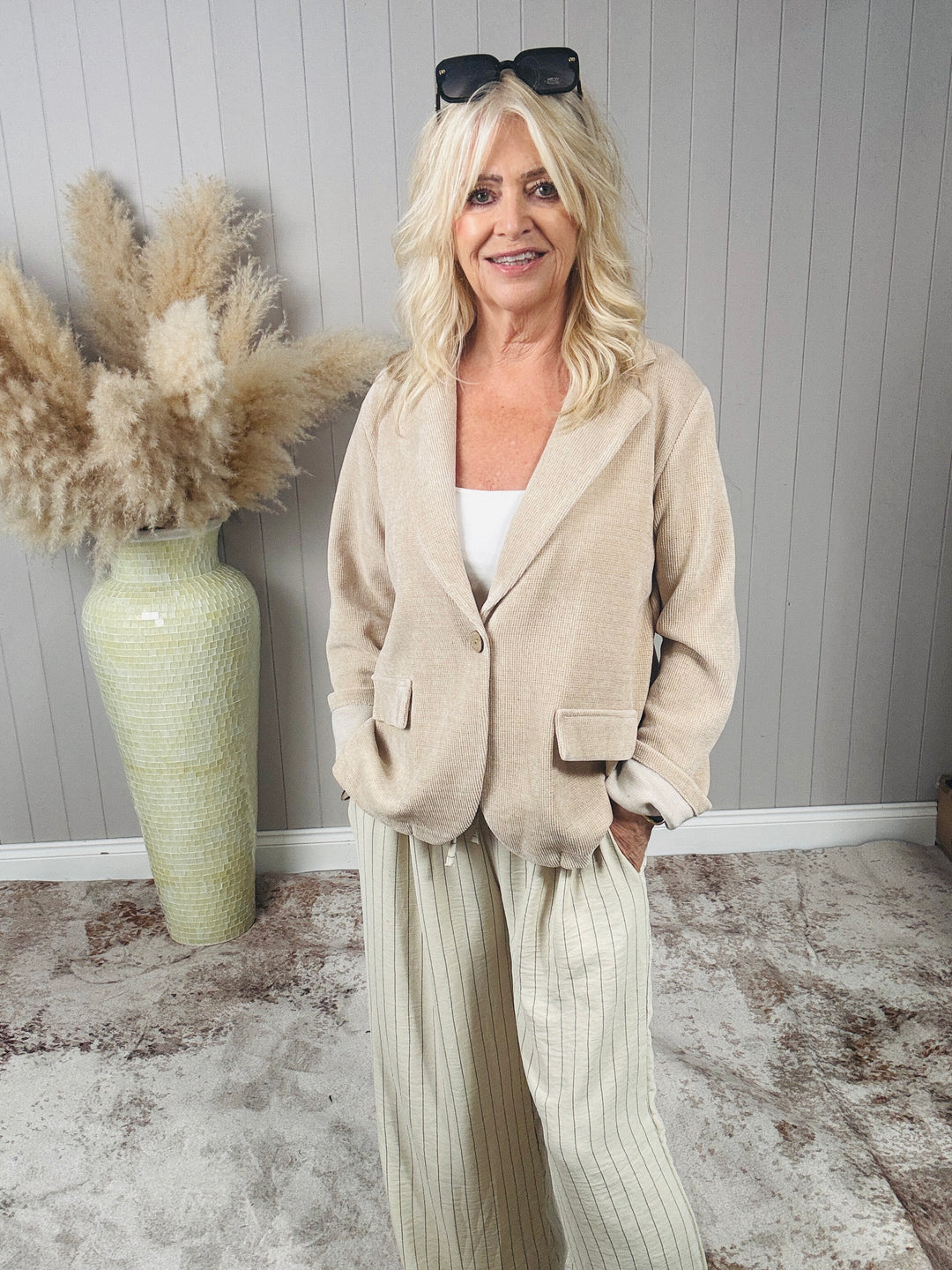 Brielle Blazer Cream