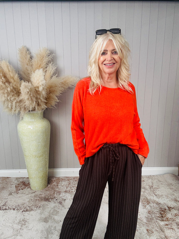Anabelle Round Neck Jumper Orange