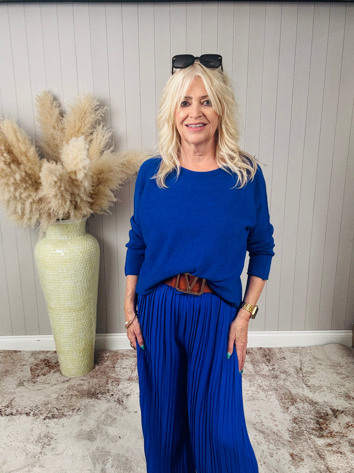 Anabelle Round Neck Jumper Royal Blue
