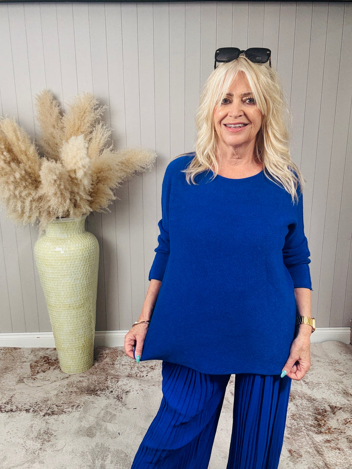 Anabelle Round Neck Jumper Royal Blue