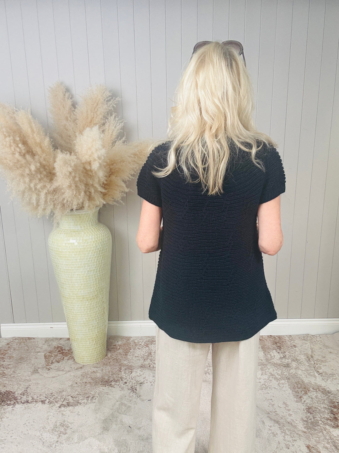 Bethany Button Cardigan Navy