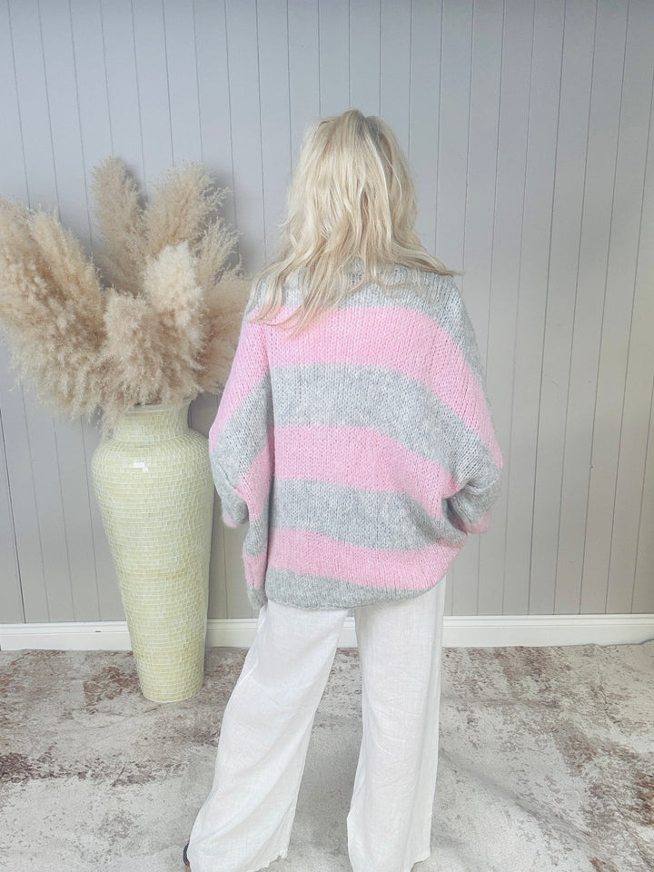 Pink Striped Snug Jada Jumper
