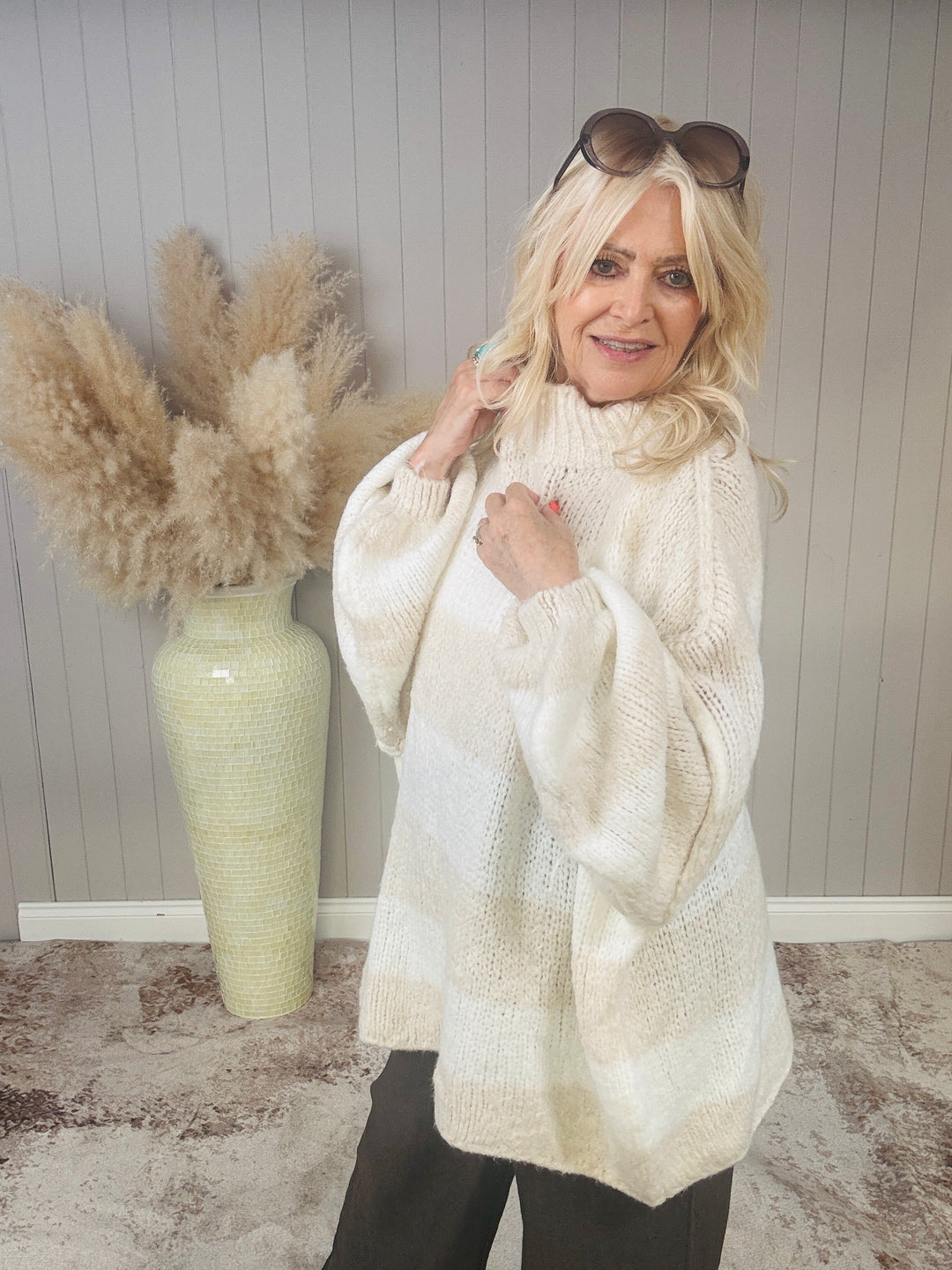 Mocha Striped Snug Jada Jumper