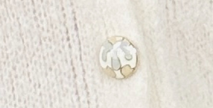 Bella Bow Sleeveless Cardigan Cream