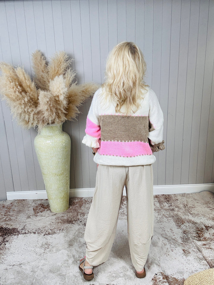Mable Jumper Pink/Mocha