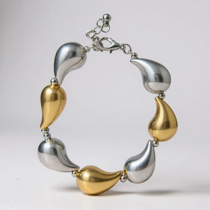 Tara Teardrop Bracelet Two Tone