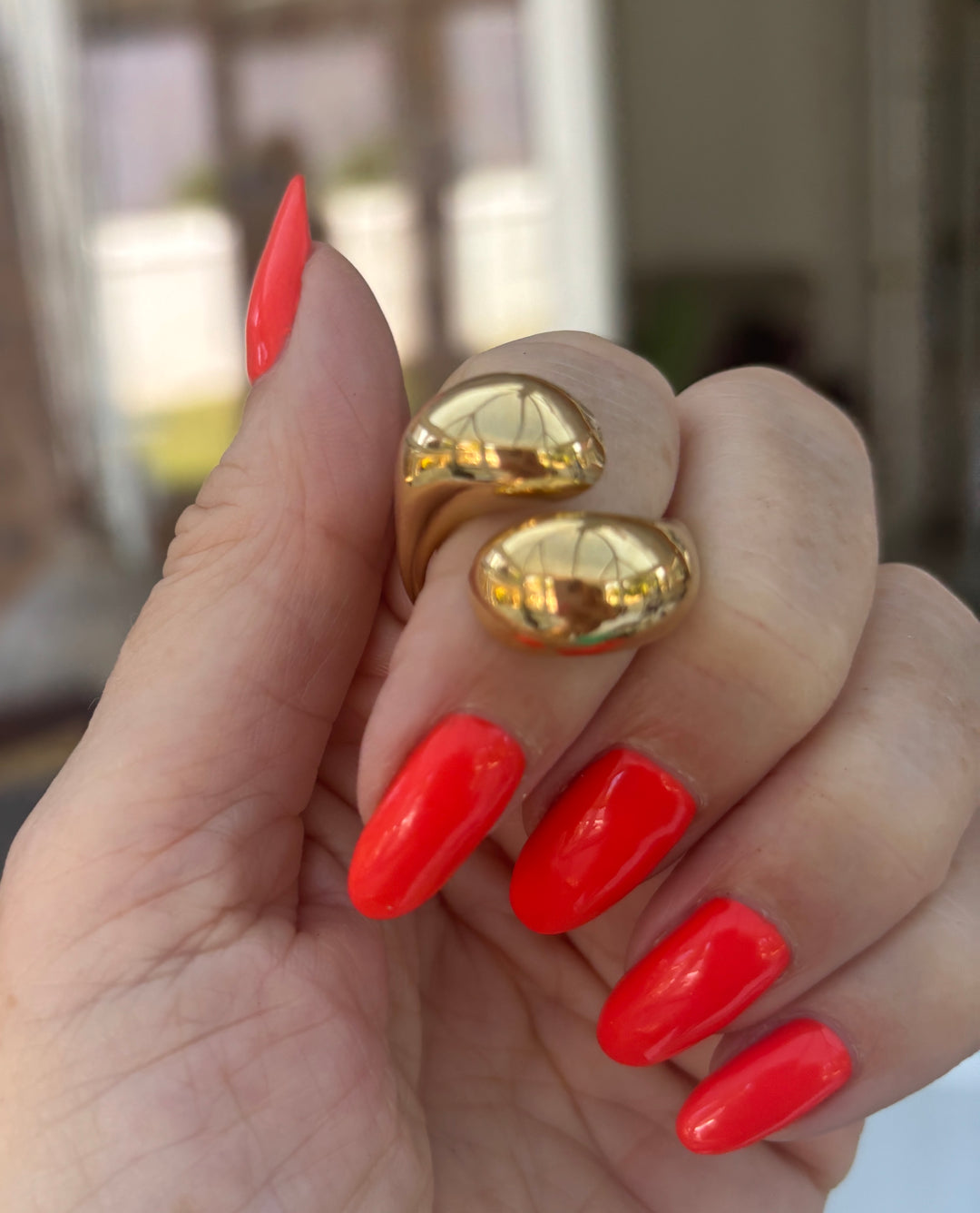 Tara Teardrop Ring Gold