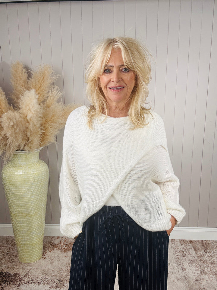 Cody Cross Layering Top Cream