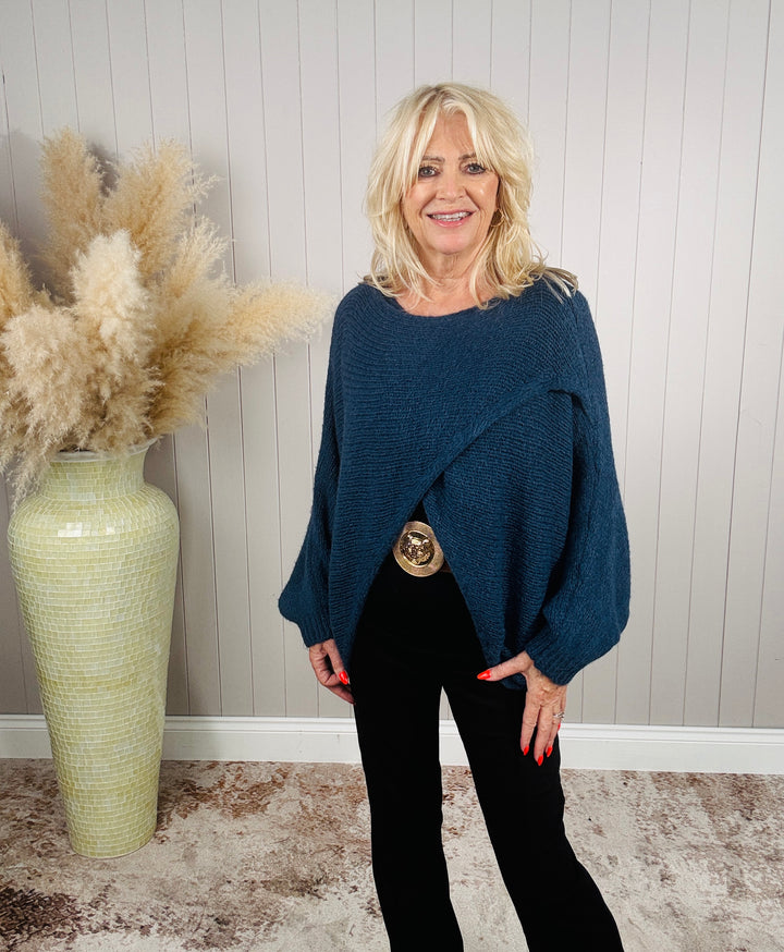 Cody Cross Layering Top Teal