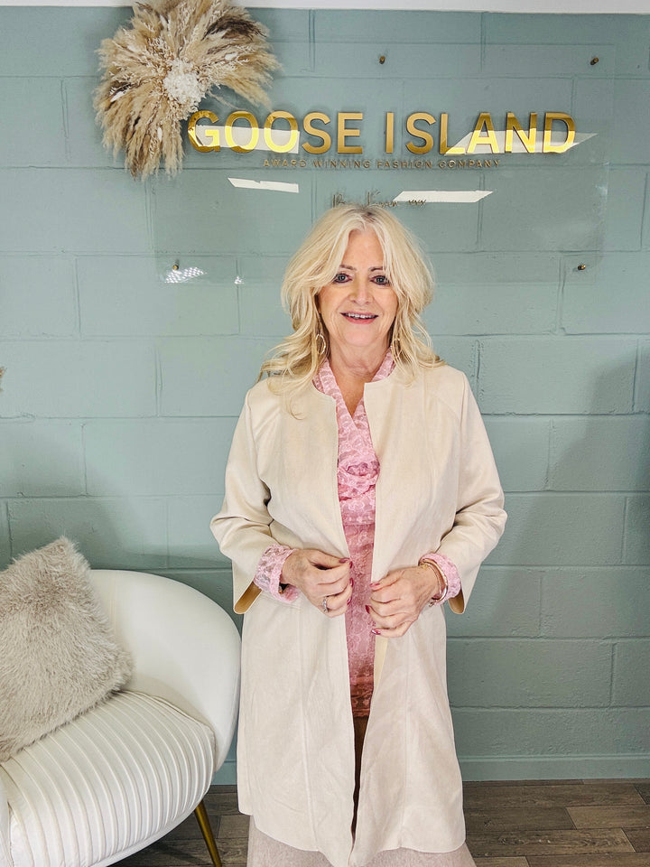 Ivara Suedette Jacket Cream