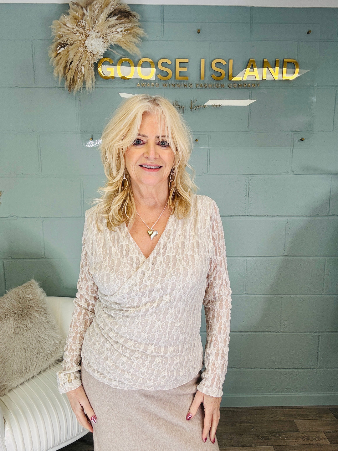 Silvana Cross Body Top Cream