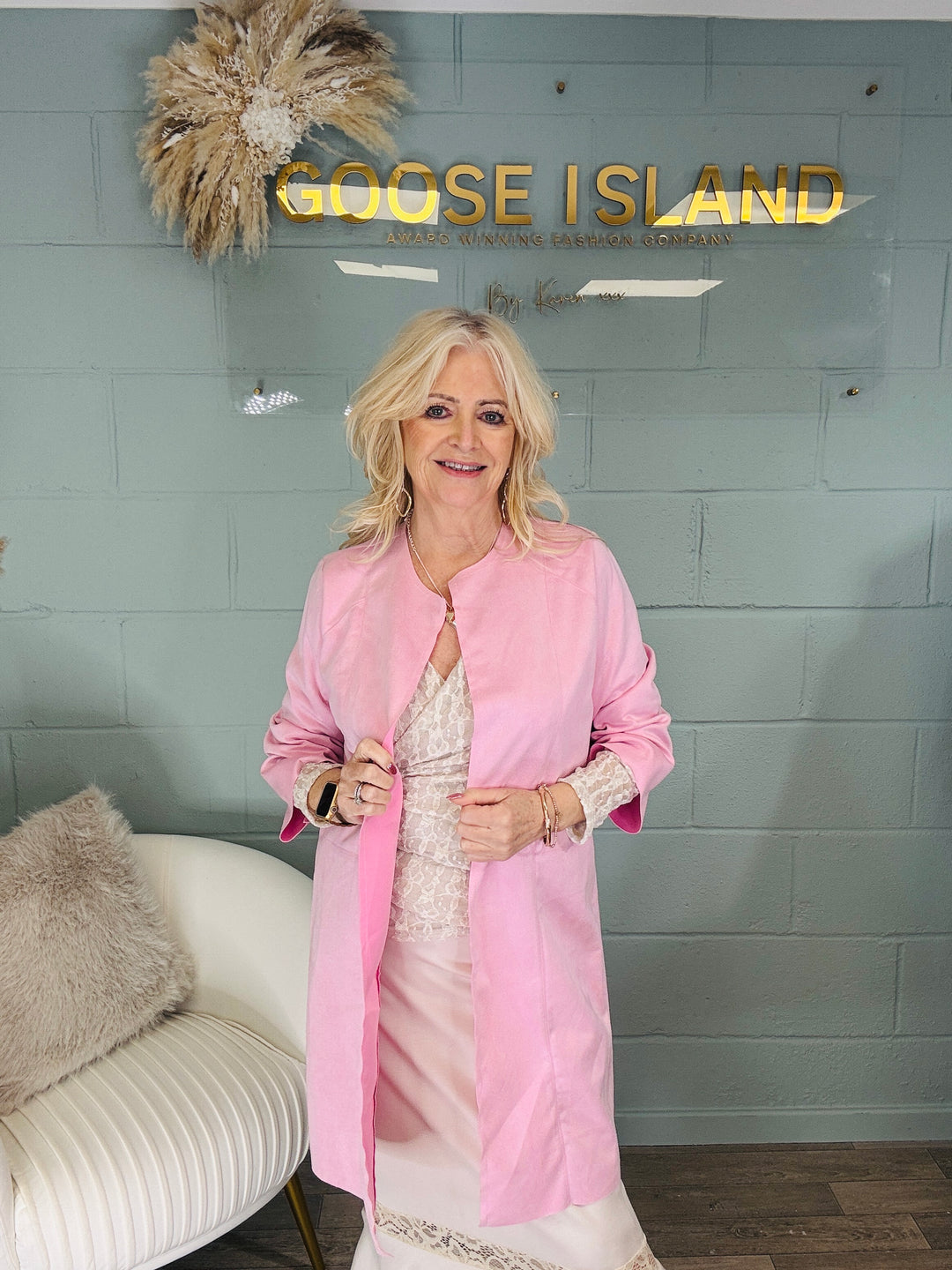 Ivara Suedette Jacket Pink