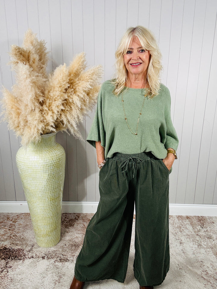 Anabelle Slouchy Top Sage