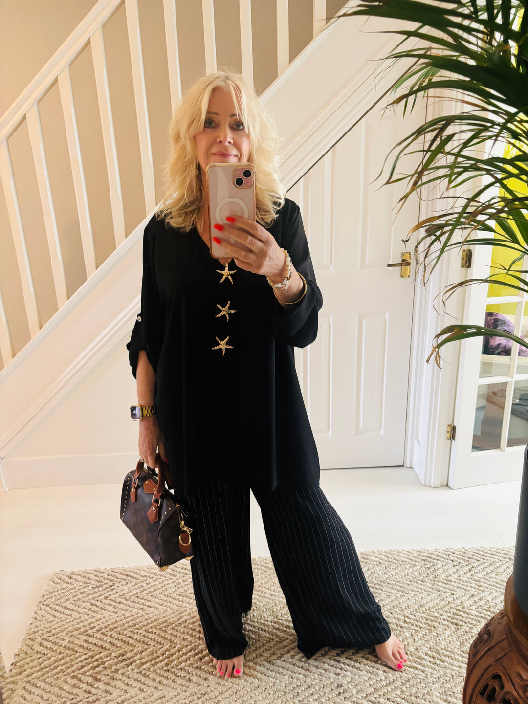 Triple Starfish Top Black