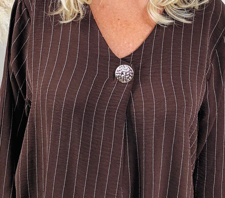Avery Button Top Chocolate