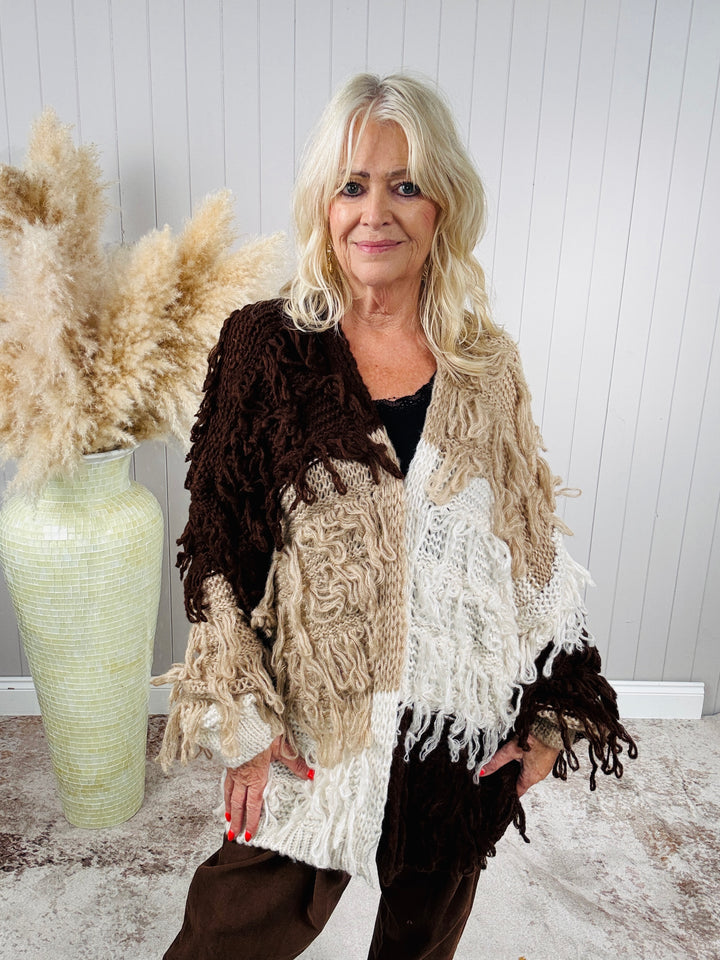 Lottie Loop Cardigan Chocolate