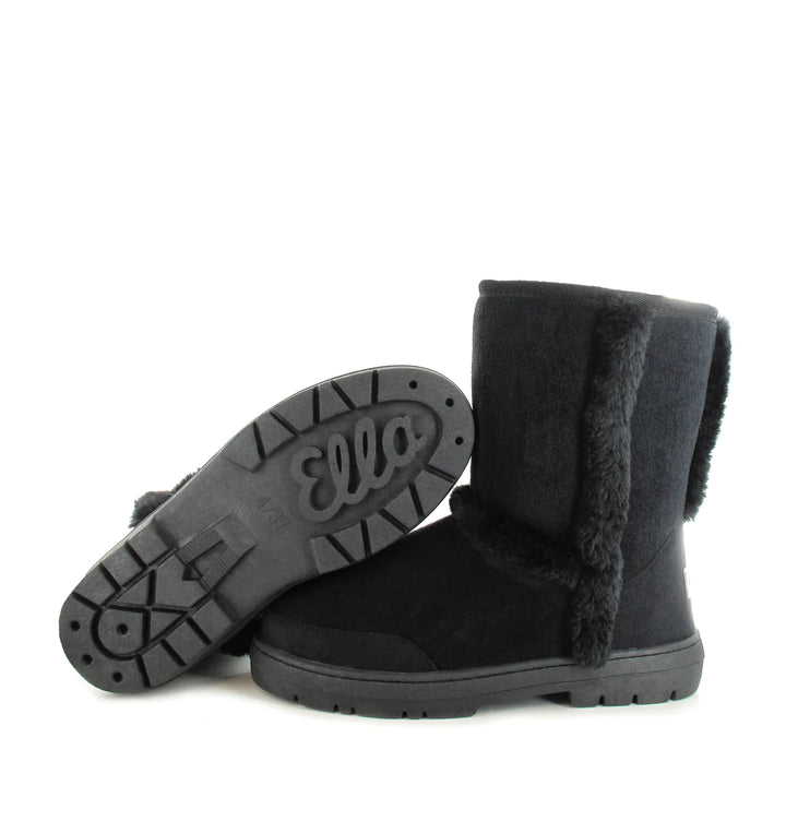 Geri Fur Lined Boots Black