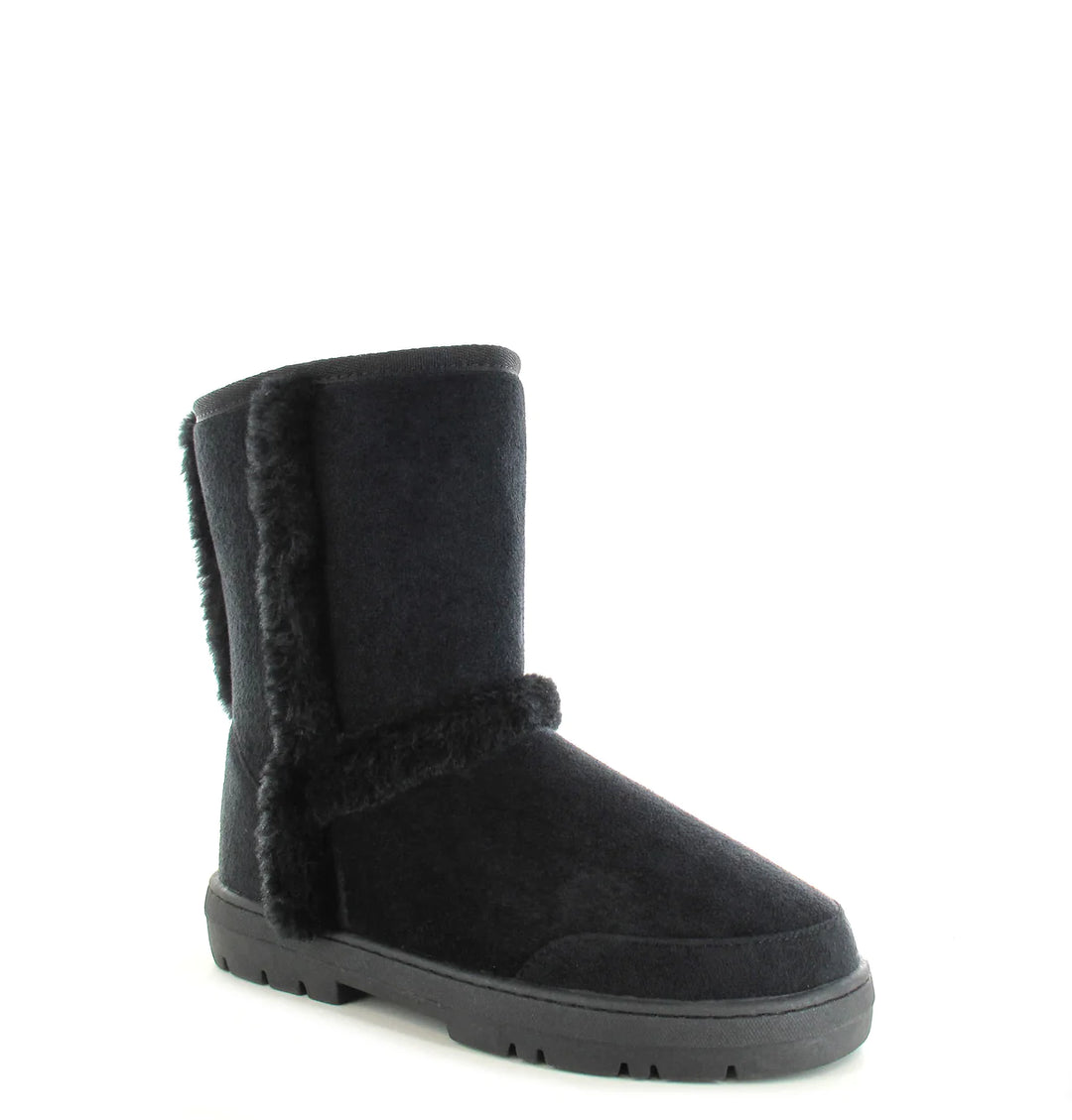 Geri Fur Lined Boots Black