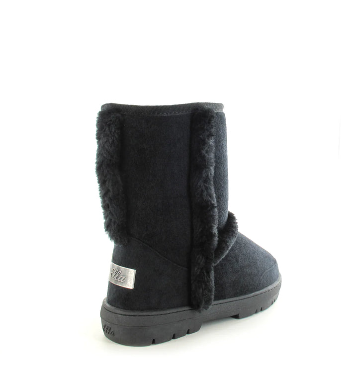 Geri Fur Lined Boots Black