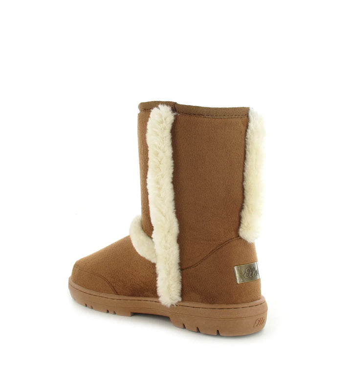 Geri Fur Lined Boots Chestnut