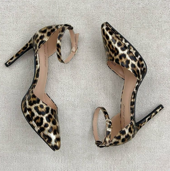 Loki Pencil Heel Leopard Shoes