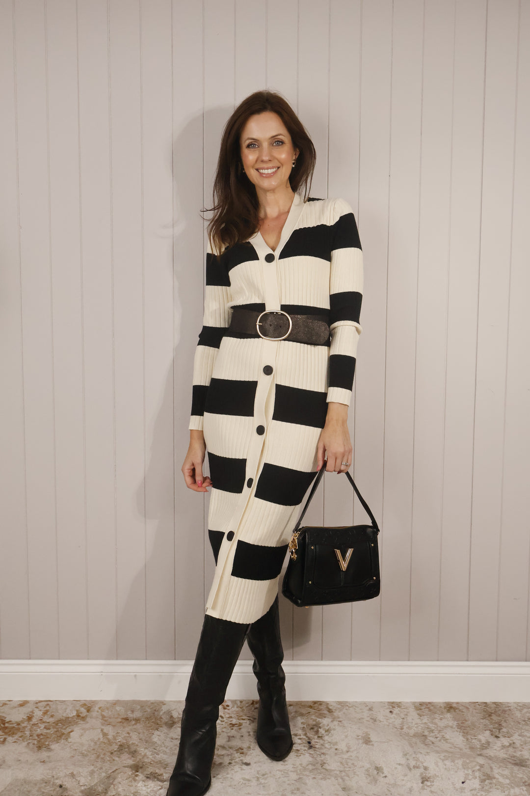 Sabrina Jumper Dress Cream