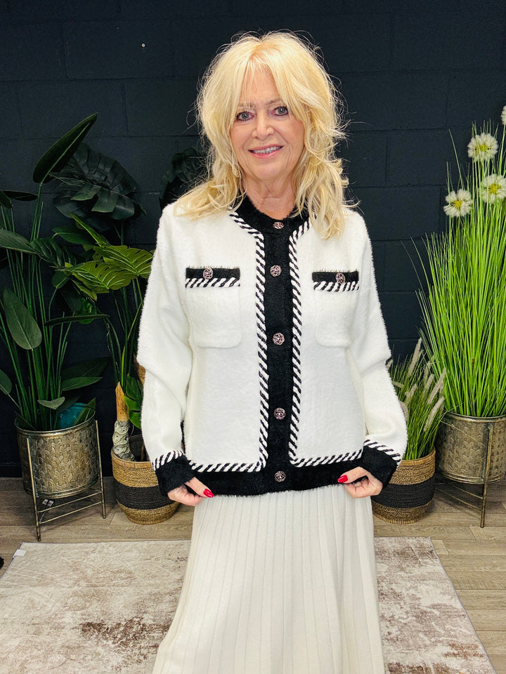 Colette Contrast Jacket Cream