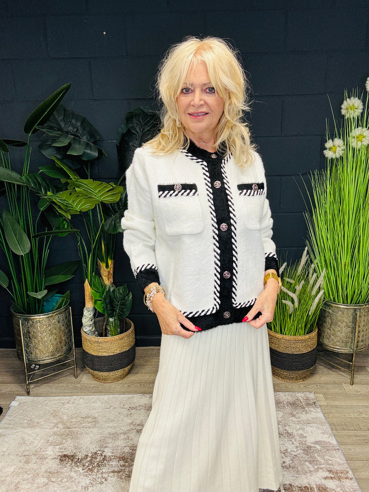 Colette Contrast Jacket Cream
