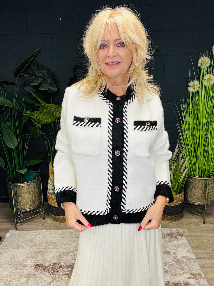 Colette Contrast Jacket Cream