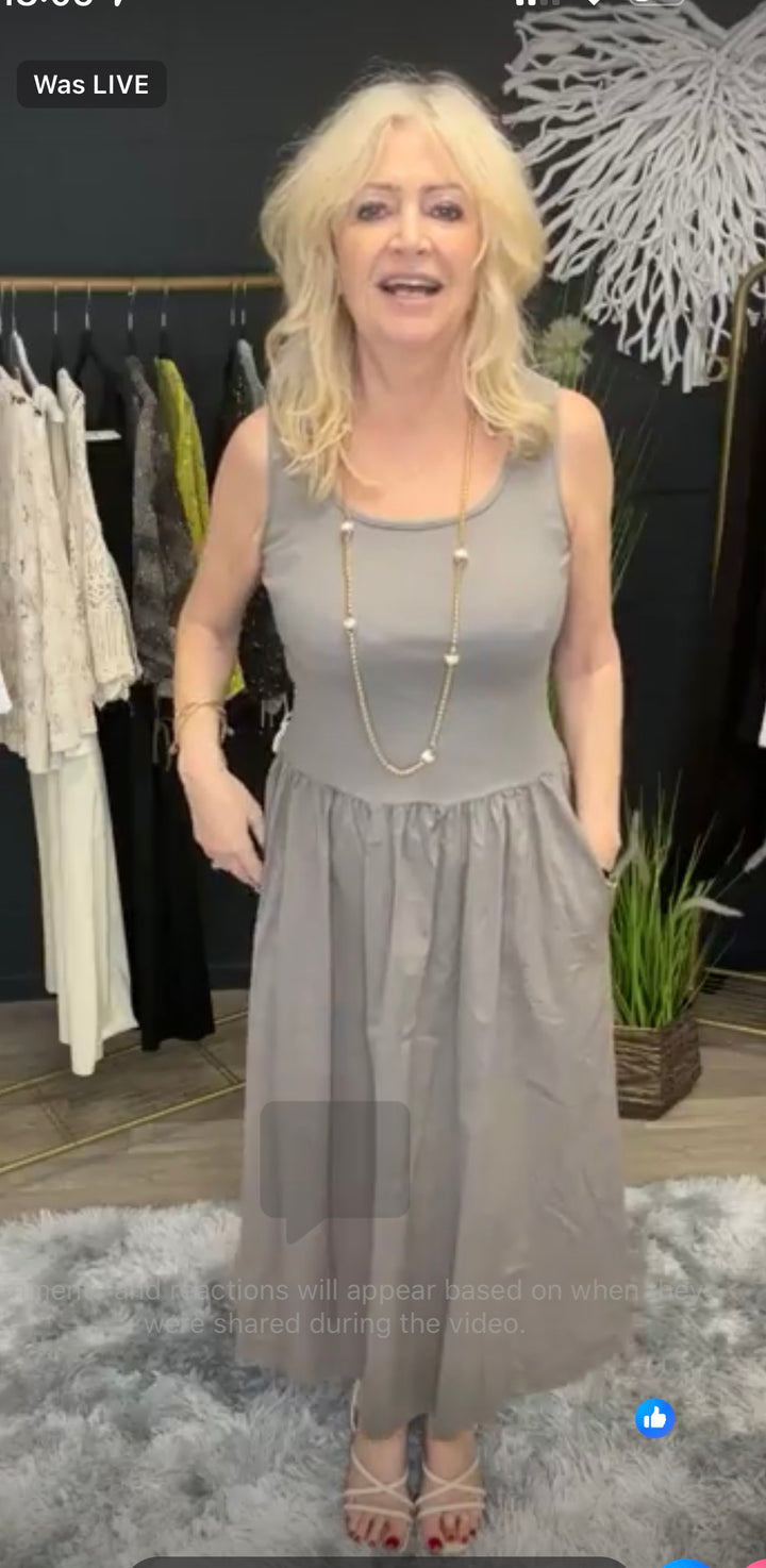 Venus Midi Dress Mocha