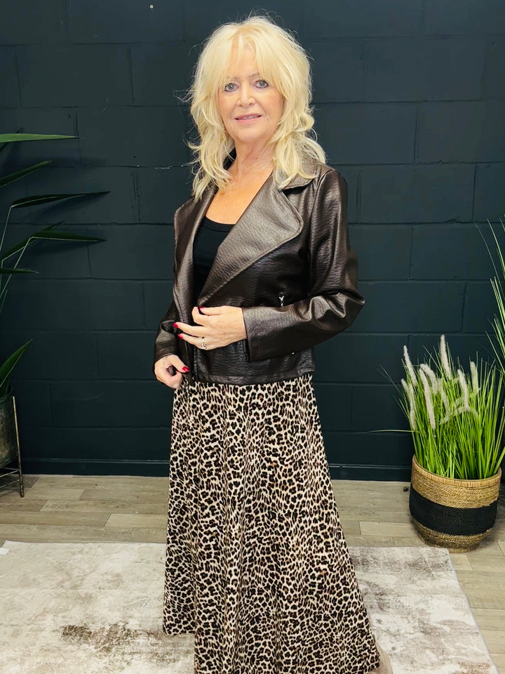 Blakely Biker Jacket Chocolate
