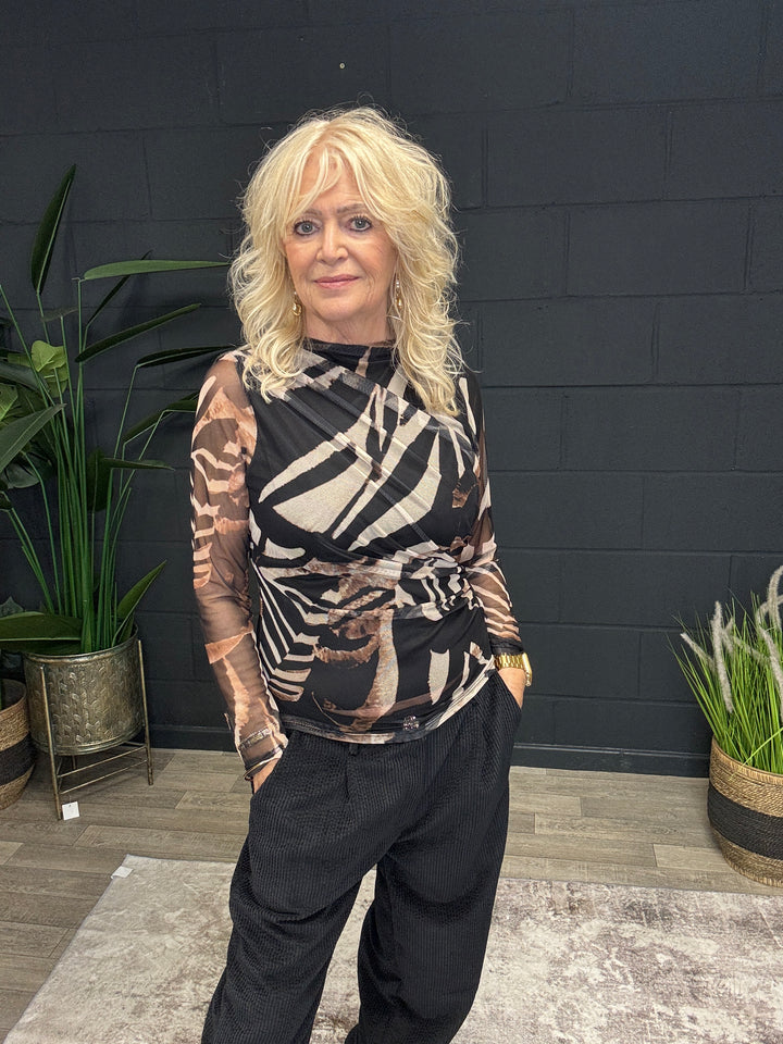 Marley Mesh Top Black