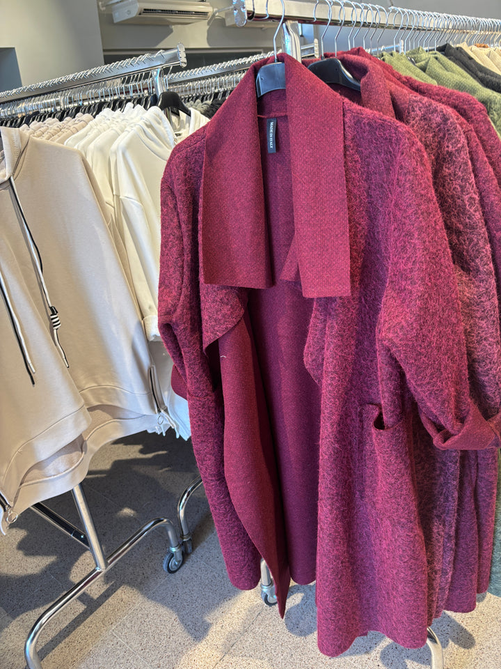 Alessia Blanket Coat Plum