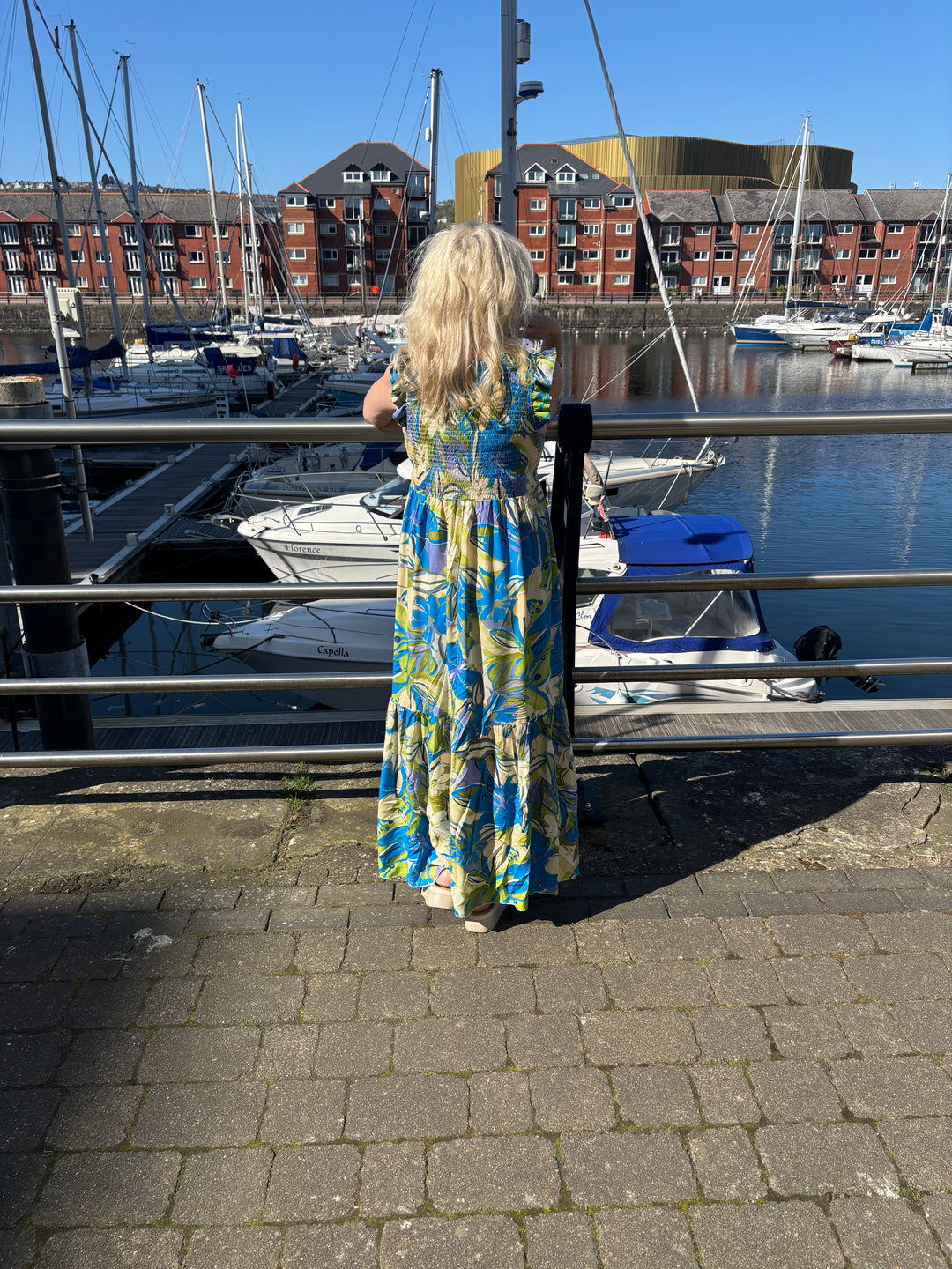 Toscana Maxi Dress Blue Floral