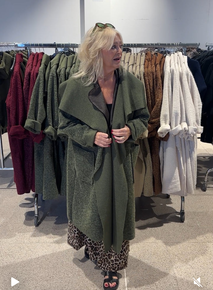 Alessia Blanket Coat Rust