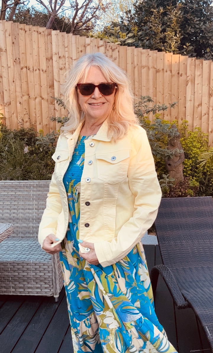 Denim Jacket stretch Lemon